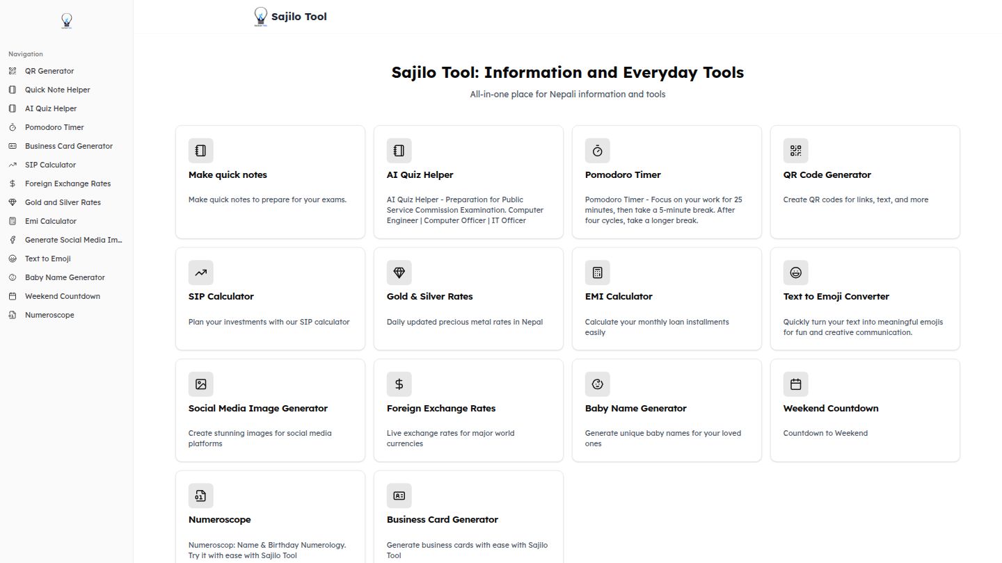 Sajilo Tool